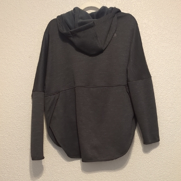 The North Face charcoal zip-up hooded long sleeve oversized jacket - Picture 7 of 7